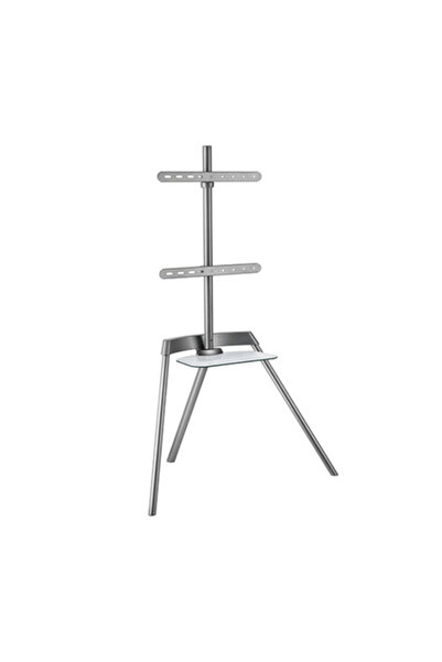 HAMOOD TV SA Classic Kickstand Style Studio TV Floor Stand with Glass Shelf for 43–65” flat-panel TVs HMD-704