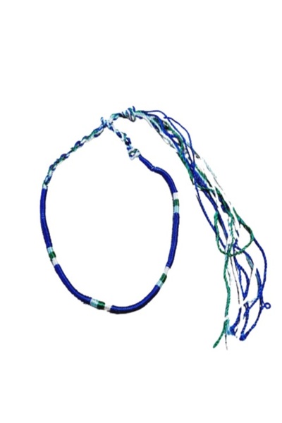 Wild Bracelets Adjustable hand and foot bracelet, handmade from silk, Navy blue