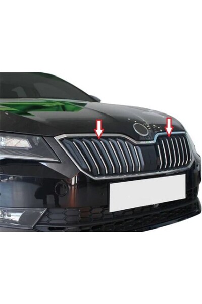 Universal SKODA SUPERB-3 B7 UYUMLU ÖN PANJUR ÇITASI 16 PARÇA 2015 ÜZERİ PASLANMAZ KROM