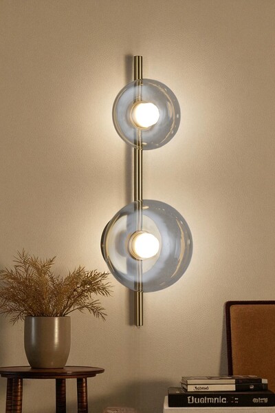Renkoled Aydınlatma Modern Led Wall Lamp with 3 Color Lights, Decorative Wall Lamp for Living Room, Room, Kitchen, Hallway