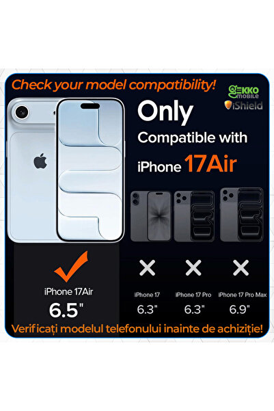 iShield MagSafe Case for iPhone 17 Air, Acryl and Silicone edge, AntiDrop corners, Clear
