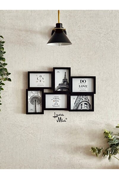 Luca Mia Frame Mosaic 6’lı Resim Çerçevesi – Duvar Çerçeve Seti, Dekoratif Ko...