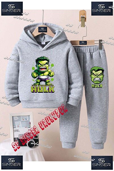 SS SİNSER Set de trening cu hanorac imprimat pentru copii, unisex, cu model  ...