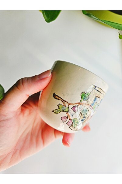 WEBBMODA Handmade Custom Drawing Fig Home Coffee Cup