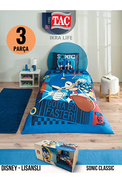 TAÇ KRİSTAL طقم غطاء لحاف فردي من سونيك كلاسيك ديزني