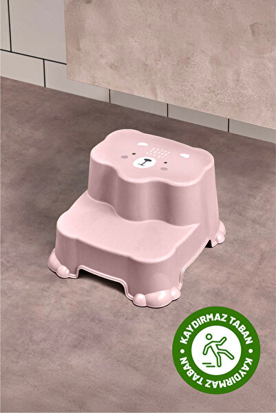 EVİONA Çocuklar için Kaydırmaz, Çift Basamaklı Tabure - Banyo ve Lavabo Katlı...