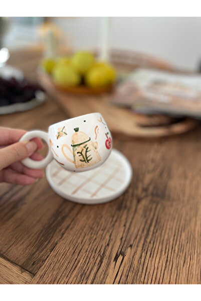 Mugtasarım Latest Spring Handmade Ceramic Double Turkish Coffee Cup