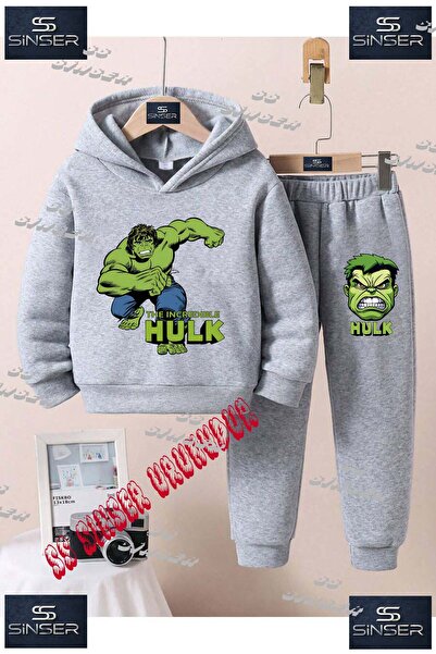 SS SİNSER Set de trening cu hanorac imprimat pentru copii, unisex, cu textul ...