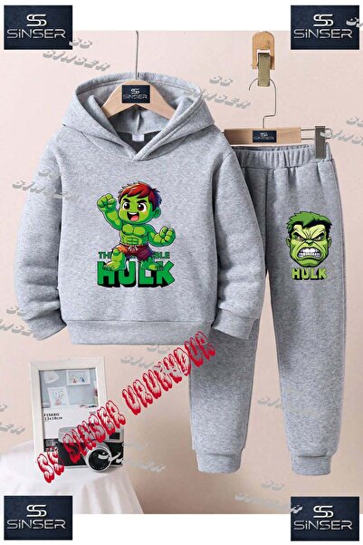 SS SİNSER Set de trening cu hanorac imprimat pentru copii, unisex, cu textul ...