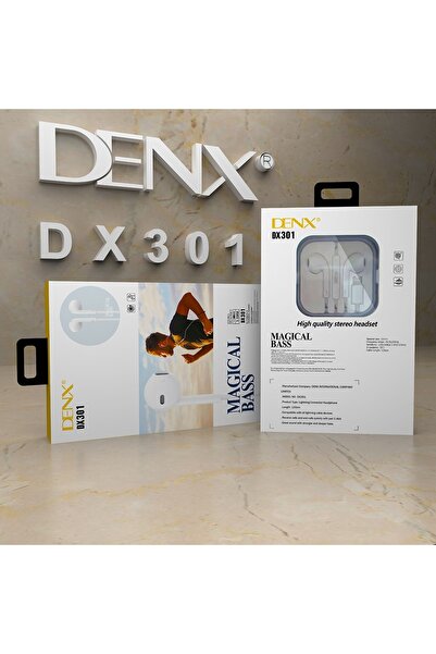 Denx DX301 PD Connector Wired Earphones with Mic, HiFi Stereo, Noise Cancelling, USB-C