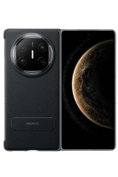 Huawei For Mate X6 Rotating Bracket Luxury Business Plating Leather Case