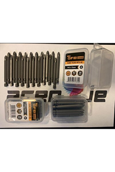 aren je AREN-JE GFB Tools T30 x 75mm Kare YILDIZ Bits Uç (20 Adet – S2 Çelik)