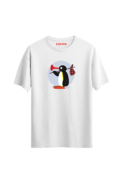 Açık Garaj تي شيرت Stop-Motion Pingu، تي شيرت رجالي، تي شيرت نسائي، تي شيرت ل...