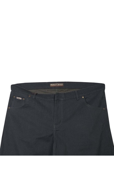 tambattal Büyük Beden Gabardin Pantolon Baskılı Düşük Bel (Geniş Rahat Kalıp)