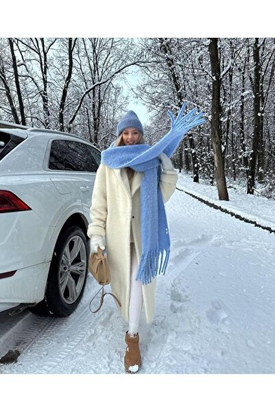 Wearflawless WearflawlessKışlık Soft Yumuşak Buklet Atkı, Yılbaşı hediyesi, Kışlık Hediye