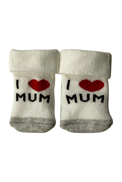 Polarex 3 Çift Havlu Pamuklu Kaymaz Tabanlı Kışlık Bebek Soket Çorap