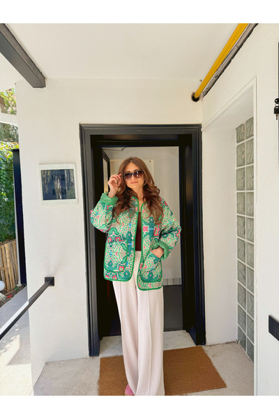 WOLF & ROCK Colorful Quilted Jacket