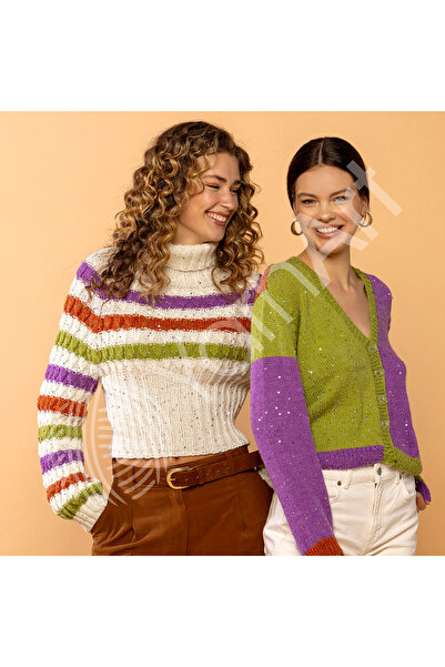 Yarnart Alpaca Gold Paillettes 50Gr 180Mt Hand Knitting Yarn