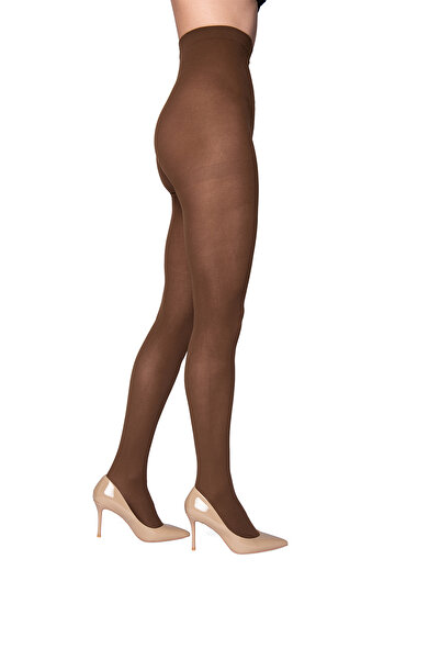 PETRA-ELISA Adela 70 DEN Polyamide Tights, Chestnut, L