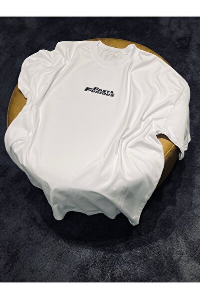 Spark Collection Λευκό μπλουζάκι Tokyo Drift 100% βαμβακερό με λαιμόκοψη με λαιμόκοψη