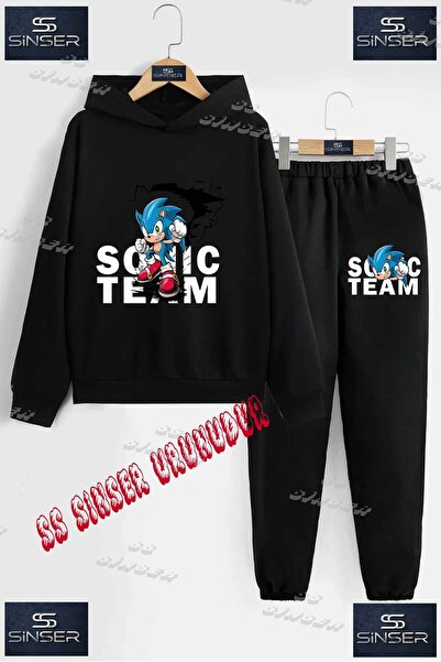 SS SİNSER Children's Unisex "Sonic Team Ark Fnl" Custom Printed Hoodie Tracks...