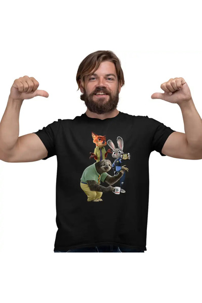 OEM Men's T-Shirt Zootopia Judy Nick Flash