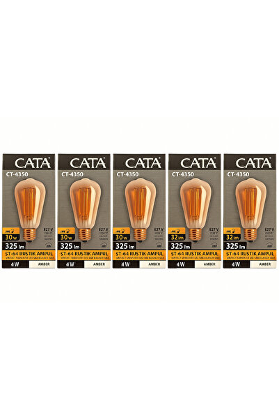 Cata CT-4350 4W ST-64 RUSTİK AMPUL -5 Lİ PAKET