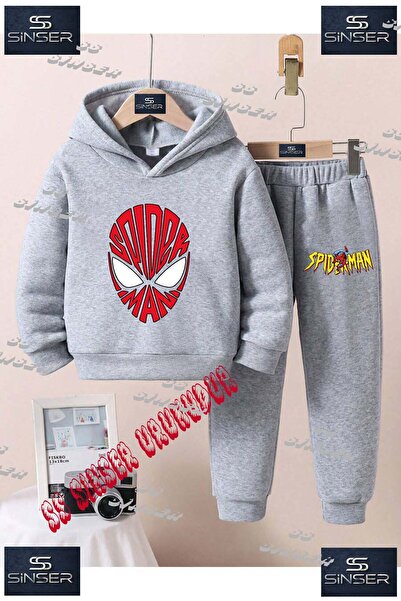 SS SİNSER Παιδικό Unisex Σετ Φούτερ με Στάμπα "ORMCKMAN YAZIDAN KAFA SEKIL "