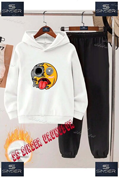 SS SİNSER Children's Unisex Custom Printed Hoodie and Sweatpants Set with the...