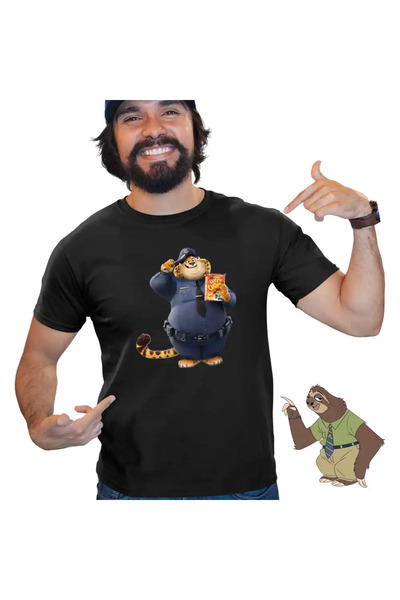 OEM Men's T-Shirt Zootopia Gheruta Tiger Policeman