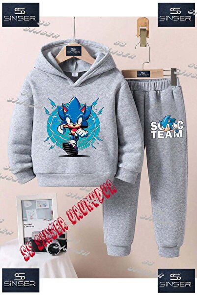 SS SİNSER Set de trening cu hanorac cu imprimeu special pentru copii, unisex,...