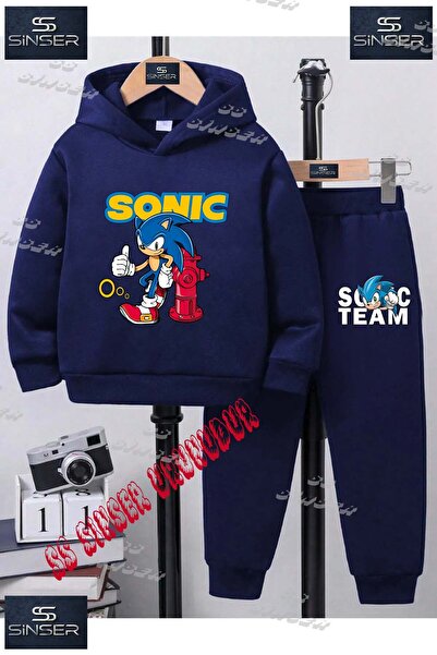 SS SİNSER Set de trening cu hanorac cu imprimeu special pentru copii, unisex,...