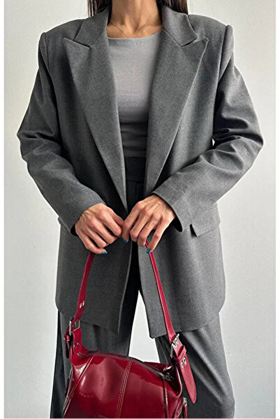 mirabella Women's Oversize Daddy Premium Lined Blazer Jacket