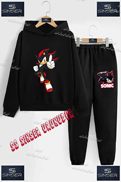 SS SİNSER Children's Unisex Special Printed Hoodie and Sweatpants Set with th...
