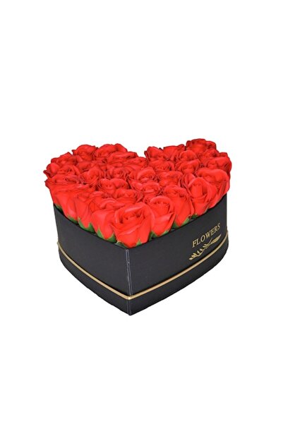 FY FashionForYou Aranjament floral în formă de inimă cu trandafiri de săpun, ...