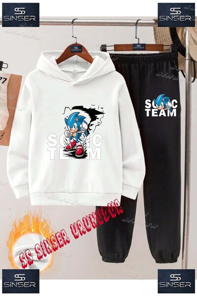 SS SİNSER Children's Unisex "Sonic Team Ark Fnl" Custom Printed Hoodie Tracks...