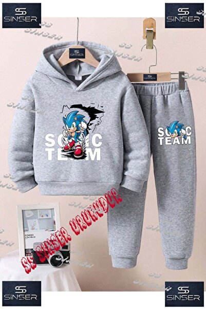SS SİNSER Children's Unisex "Sonic Team Ark Fnl" Custom Printed Hoodie Tracks...