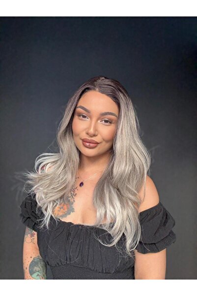 Suzan Peruk Doğal Görünümlü Dalgalı Sentetik Tül Peruk - Isıya Dayanıklı ve Ş...