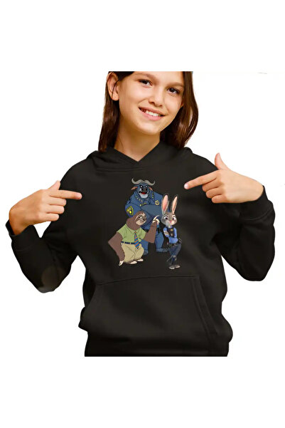 OEM Kids Girls Zootopia Rabbit Policeman Judy Sweatshirt