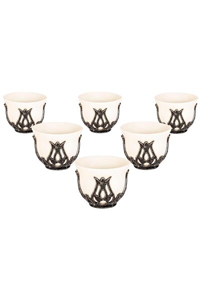 E orient طقم فناجين قهوة تركية مكون من 6 قطع لـ 6 أشخاص