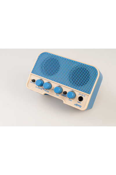 Joyo ja-02ıı bl mavi renk 5 wat travel mini bluetothlu cep seyahat kasa gitar...