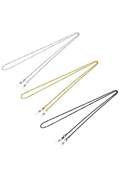 Mirfa Spectacles Anti-Slip Chain, Retainer Glasses Strap Necklace (3 Color Combo Chains)