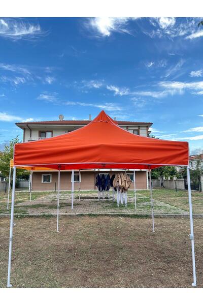 İKİZLER BRANDA 3x3 Gazebo Çadır – Tente – Taziye Çadırı – Bahçe, Balkon, Teras ve Organizasyon Çadırı