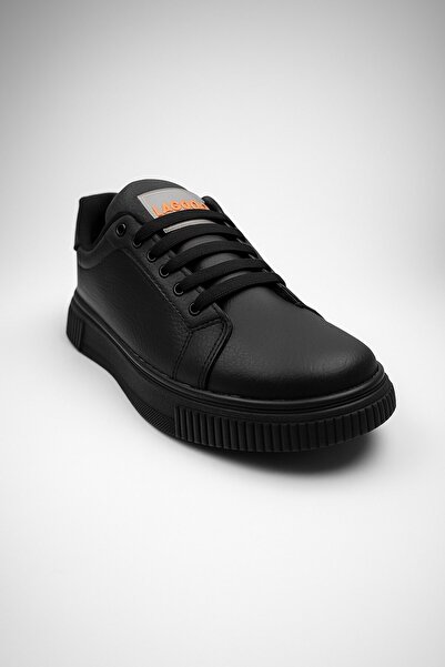 Nstil Men's Black Sports Shoes Comfortable Soft Sole Anti-Slip Casual Lace-Up Sneaker Lgf07