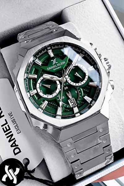 Daniel Klein Exclusive Men's Wristwatch Waterproof Stainless Silver Color Steel Band - Gift Bracelet Dke2143C2