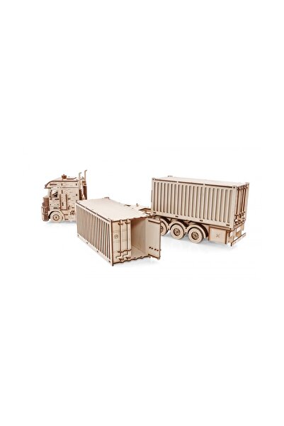 EWA 3D Puzzle, Road King Truck Trailer (container), EWA, wood, 238 pieces