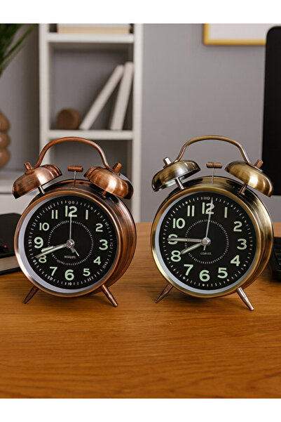 moryconcept Retro Tasarımlı Metal Çalar Saat – Şık ve Dekoratif