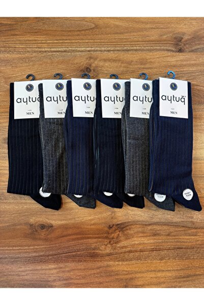Aytuğ Premium Bambu Dikişsiz Nem ve Koku Yapmaz Konforlu Erkek Çorap 6’lı Paket