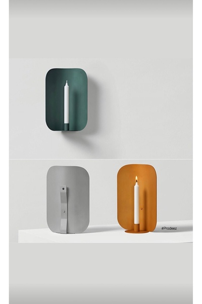 Lusenta Tasarım Modern Duvar Tipi Mumluk