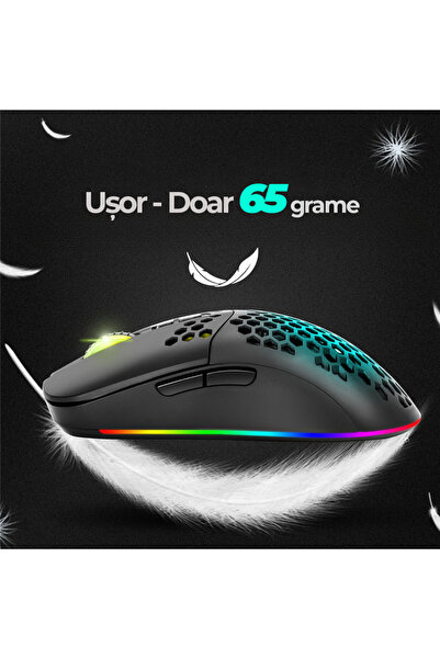 TnsAround TNS® Wireless Gaming Mouse, 6 Buttons, RGB Lighting, Bluetooth 5.1 and 2.4GHZ Connection
